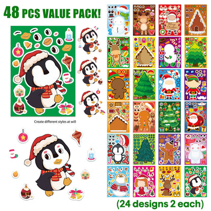 Ayieyill 64 Packs Halloween Stickers Pumpkin Decorating Stickers for Children , 32 Sheet Small Pumpkin Face Stickers for Halloween Party Supplies Trick or Treat Party Favors